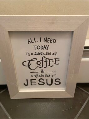 Coffee & Jesus print